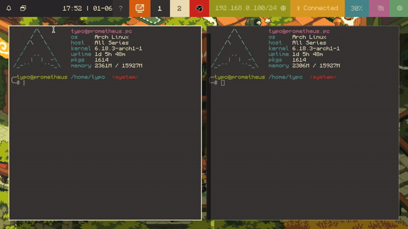 wayland module showcase 
